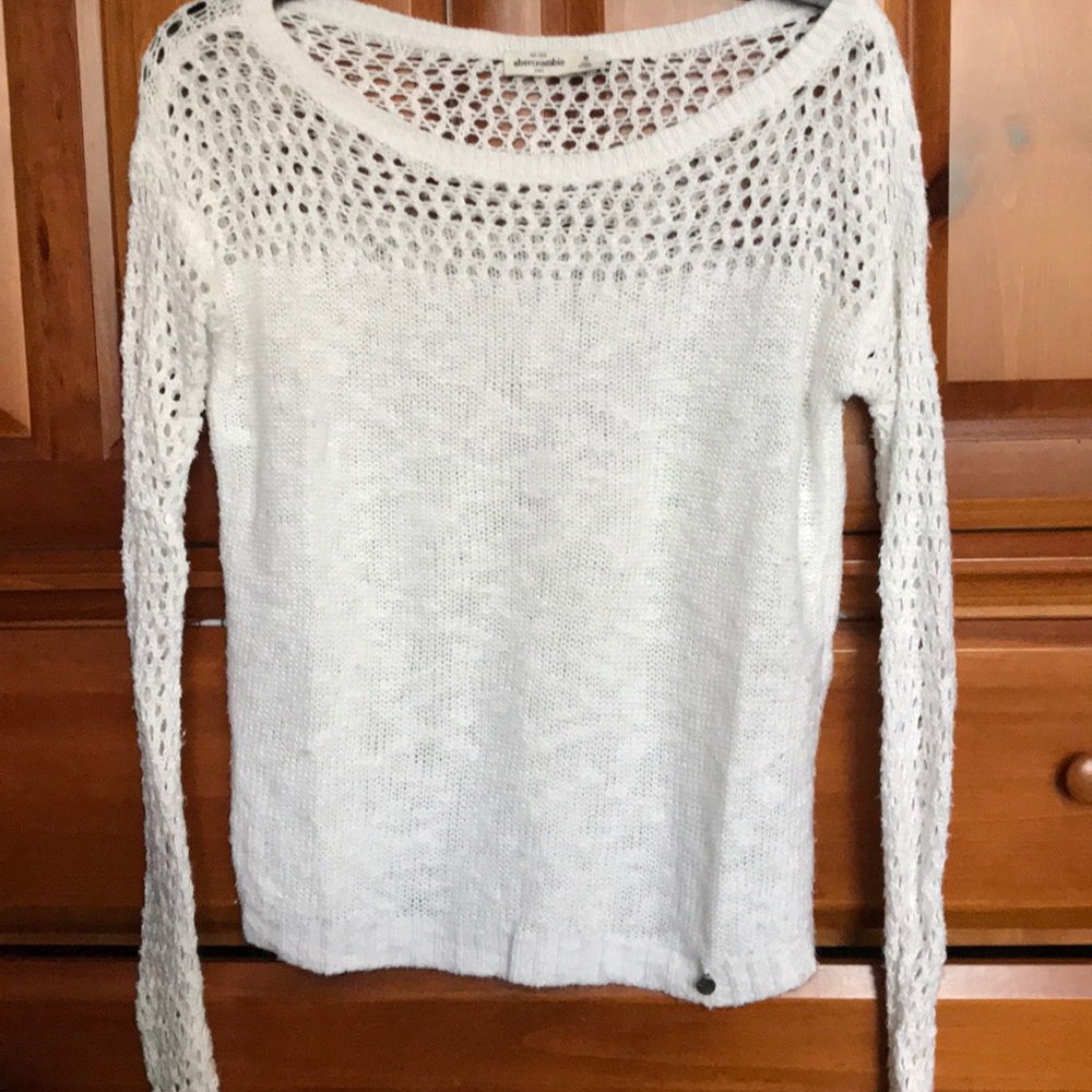 white sweater